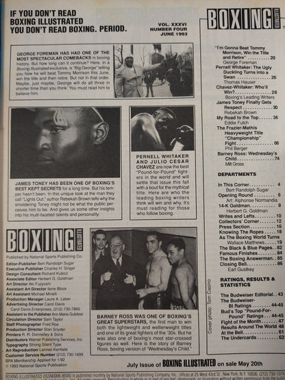 BOXING ILLUSTRATED 1993年6月号