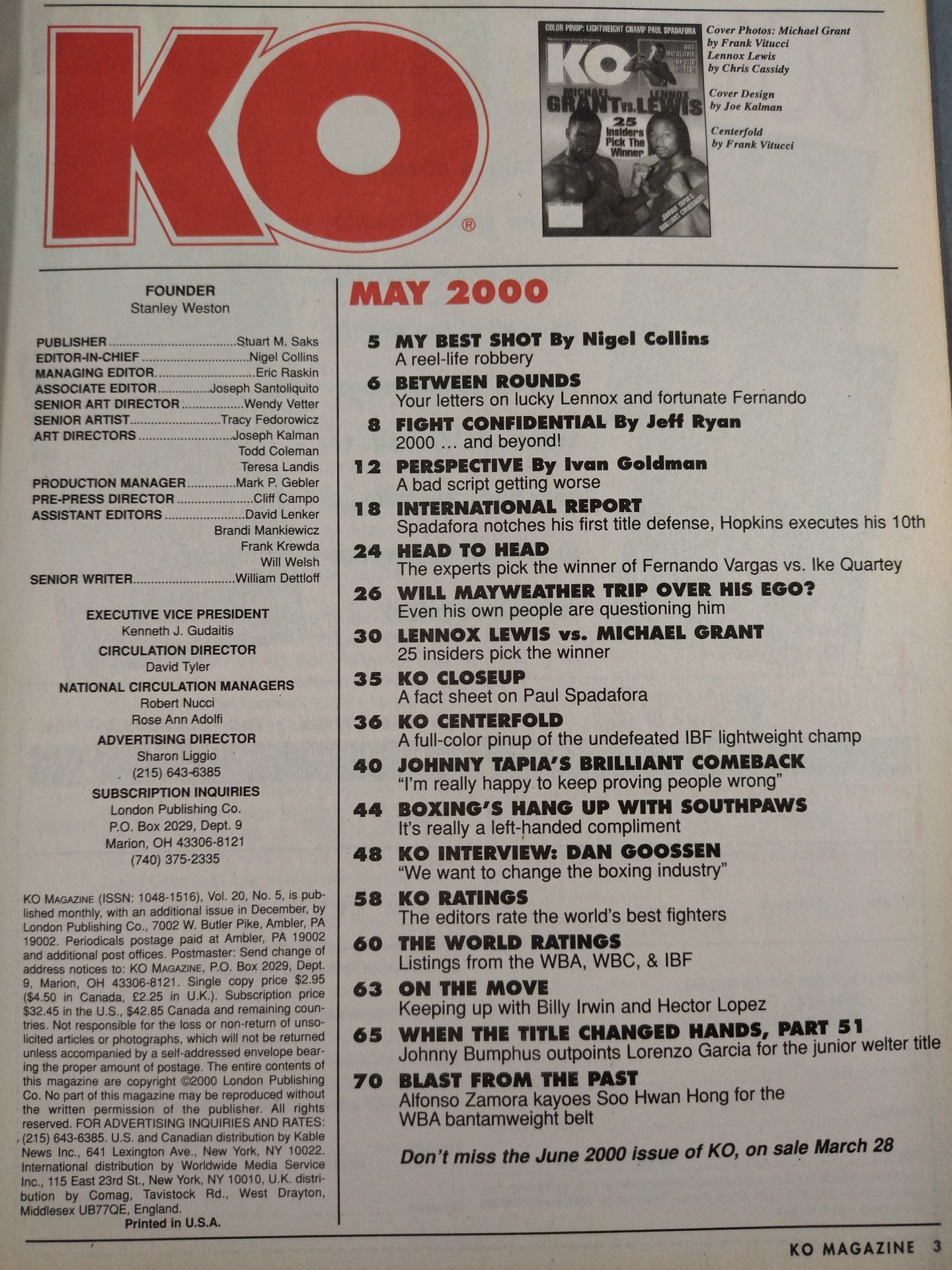 KO MAGAZINE 2000年5月号