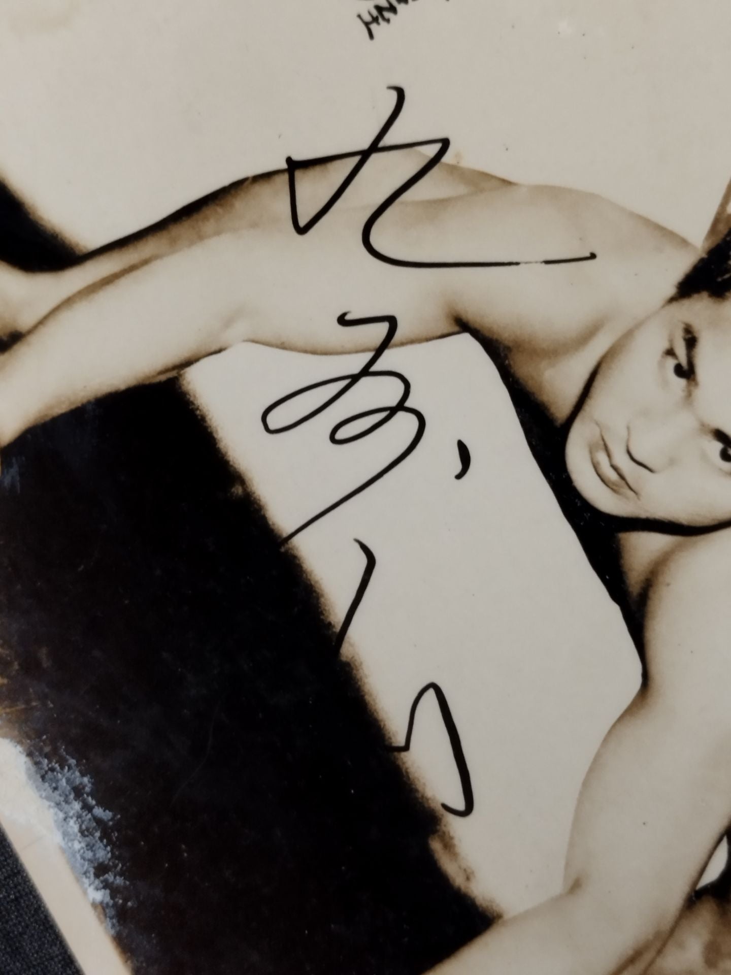 Mt. Kyushu hand signed autograph Black and White photo 