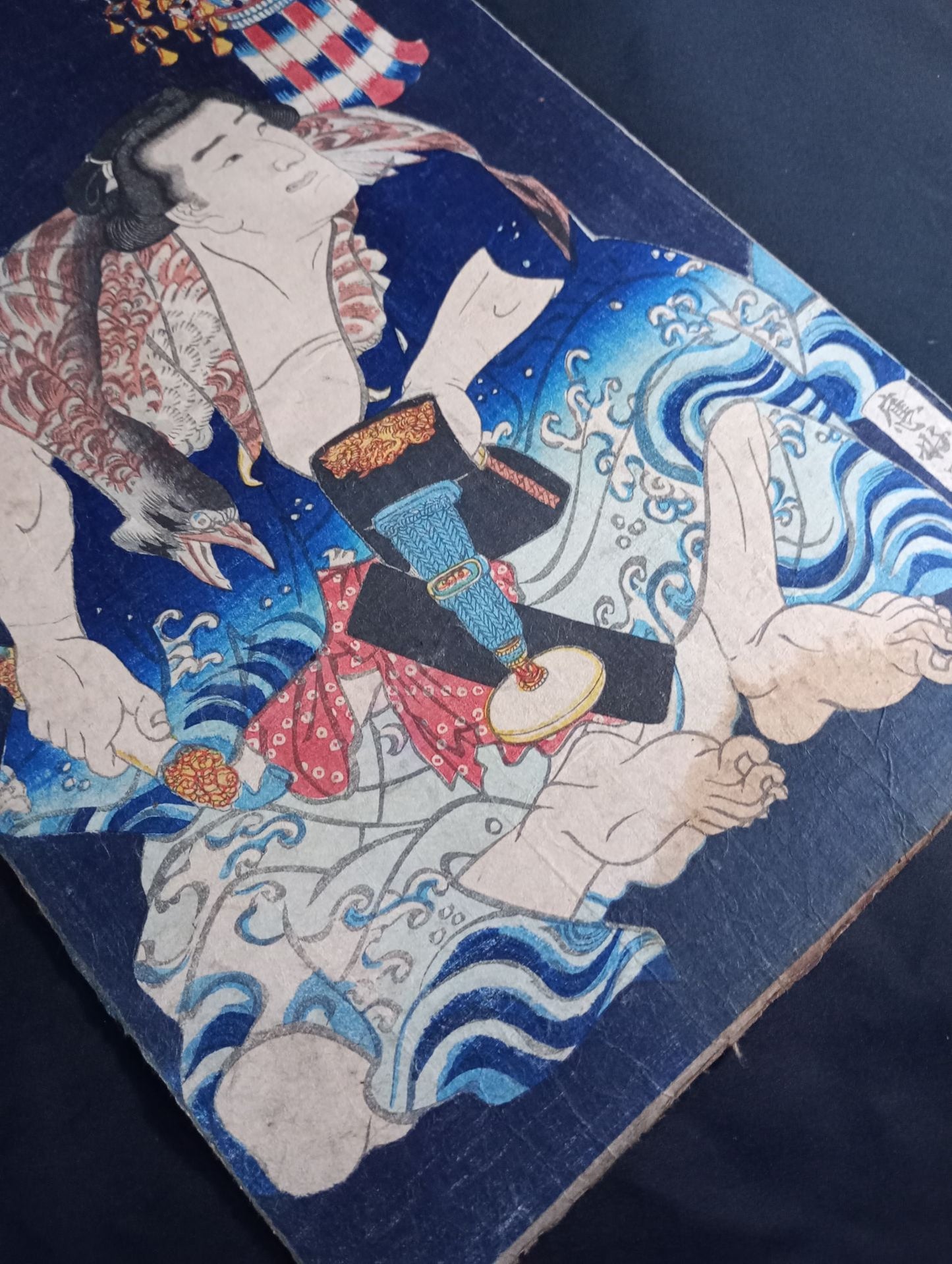 Utagawa Kuniteru Mitachi Folk Three Kingdoms Nishiki-e Woodblock Prints