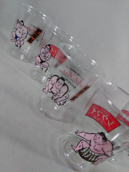 【not sold in stores 】Sumo wrestler  illustration Plastic Cup Set of ★7 Pieces ★