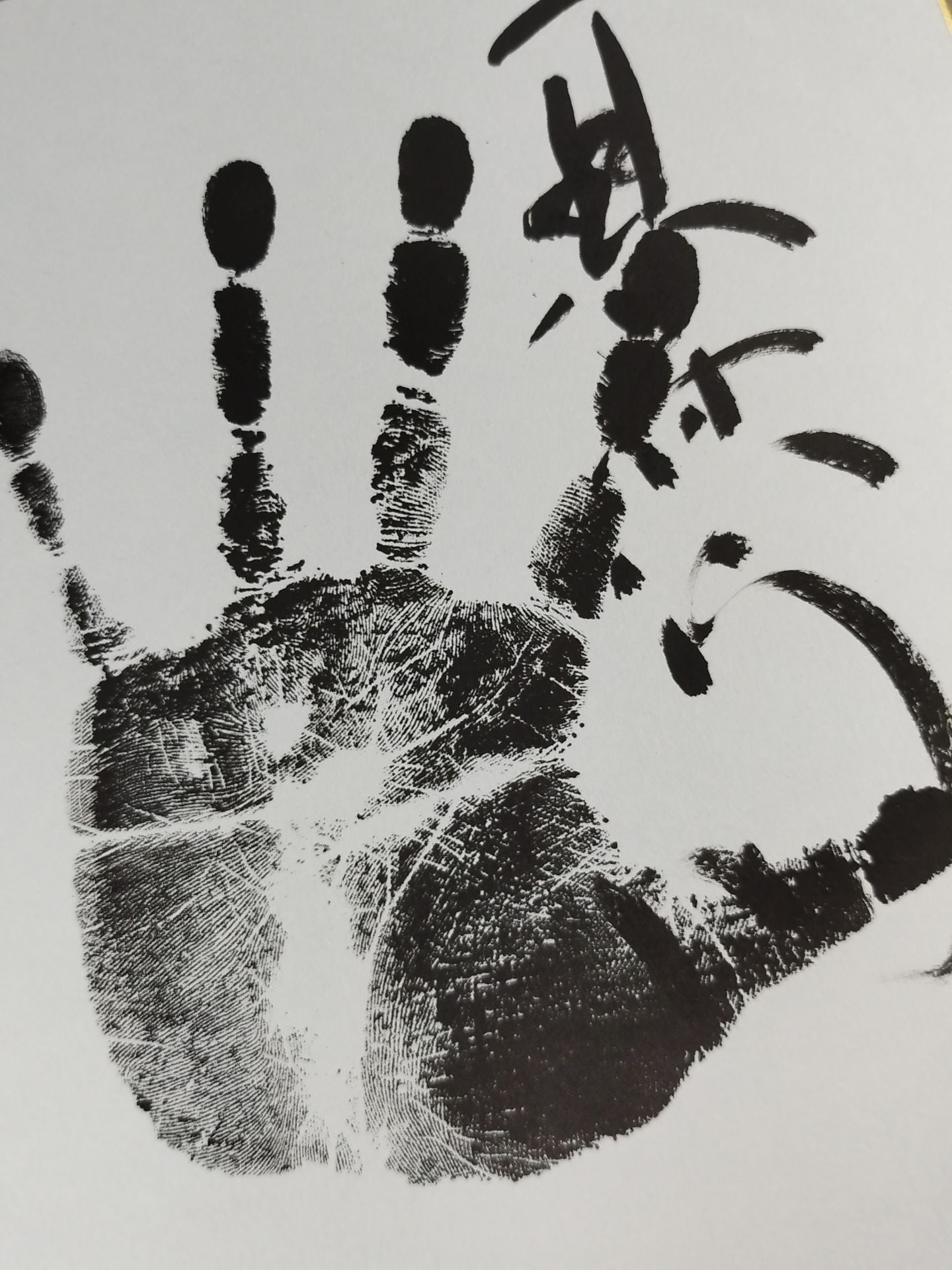 Kotosho Chrysanthemum (black WITH handprint)