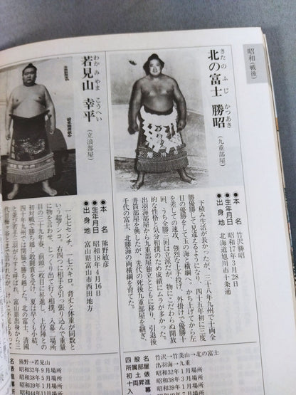 Sumo wrestler  directory [First half of Heisei 5]