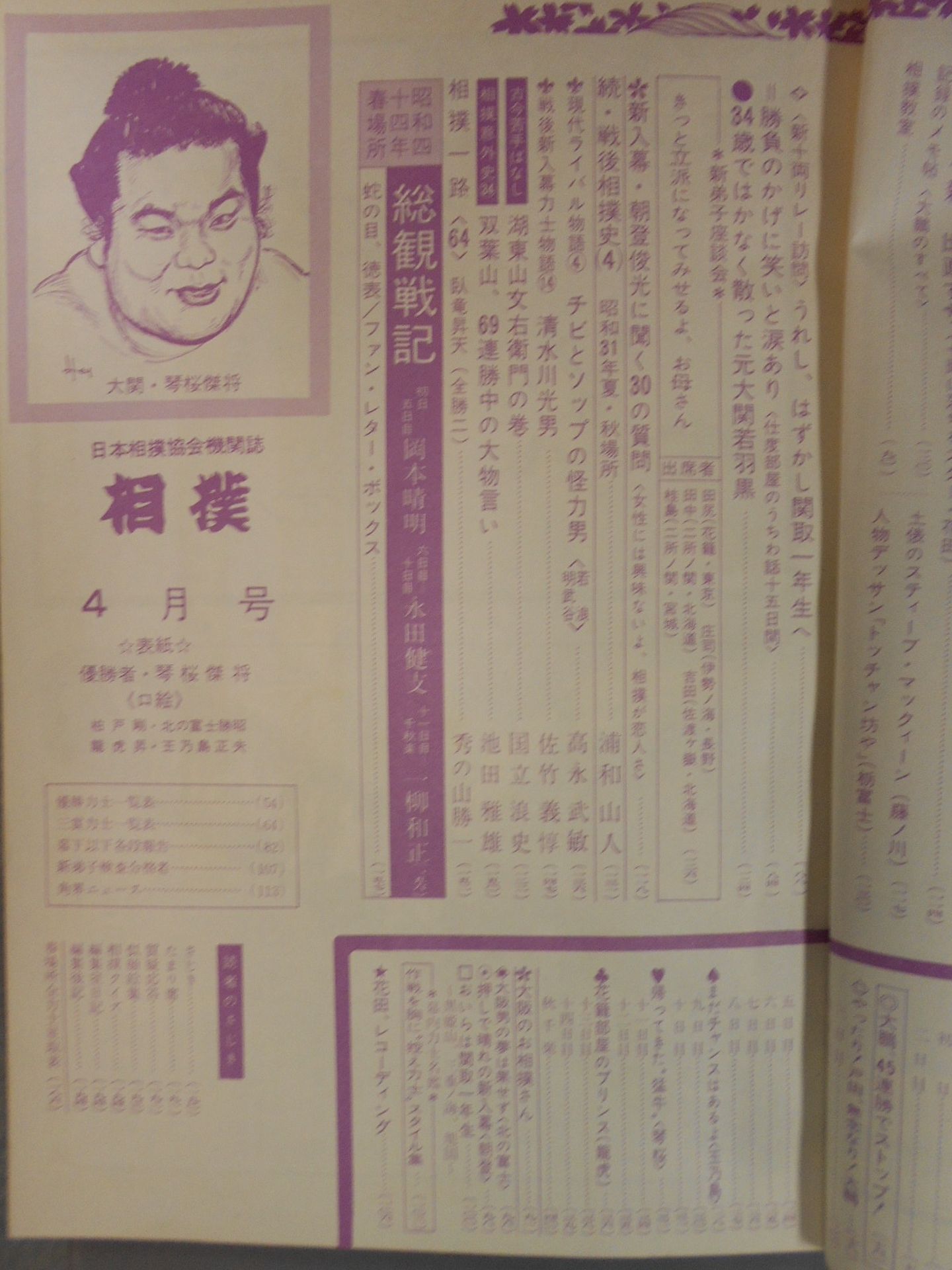 相撲 1969年04月号