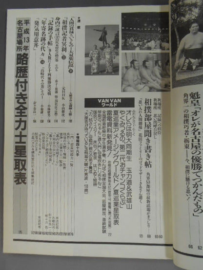 相撲 2001年09月号