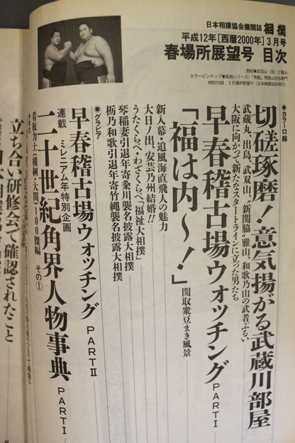 相撲 2000年3月号