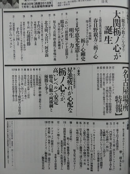 相撲 2018年7月号