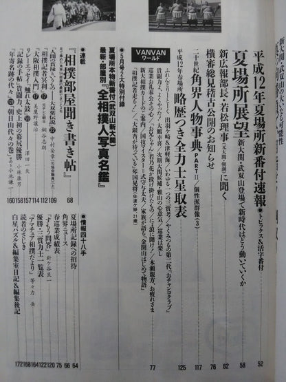 相撲 2000年5月号