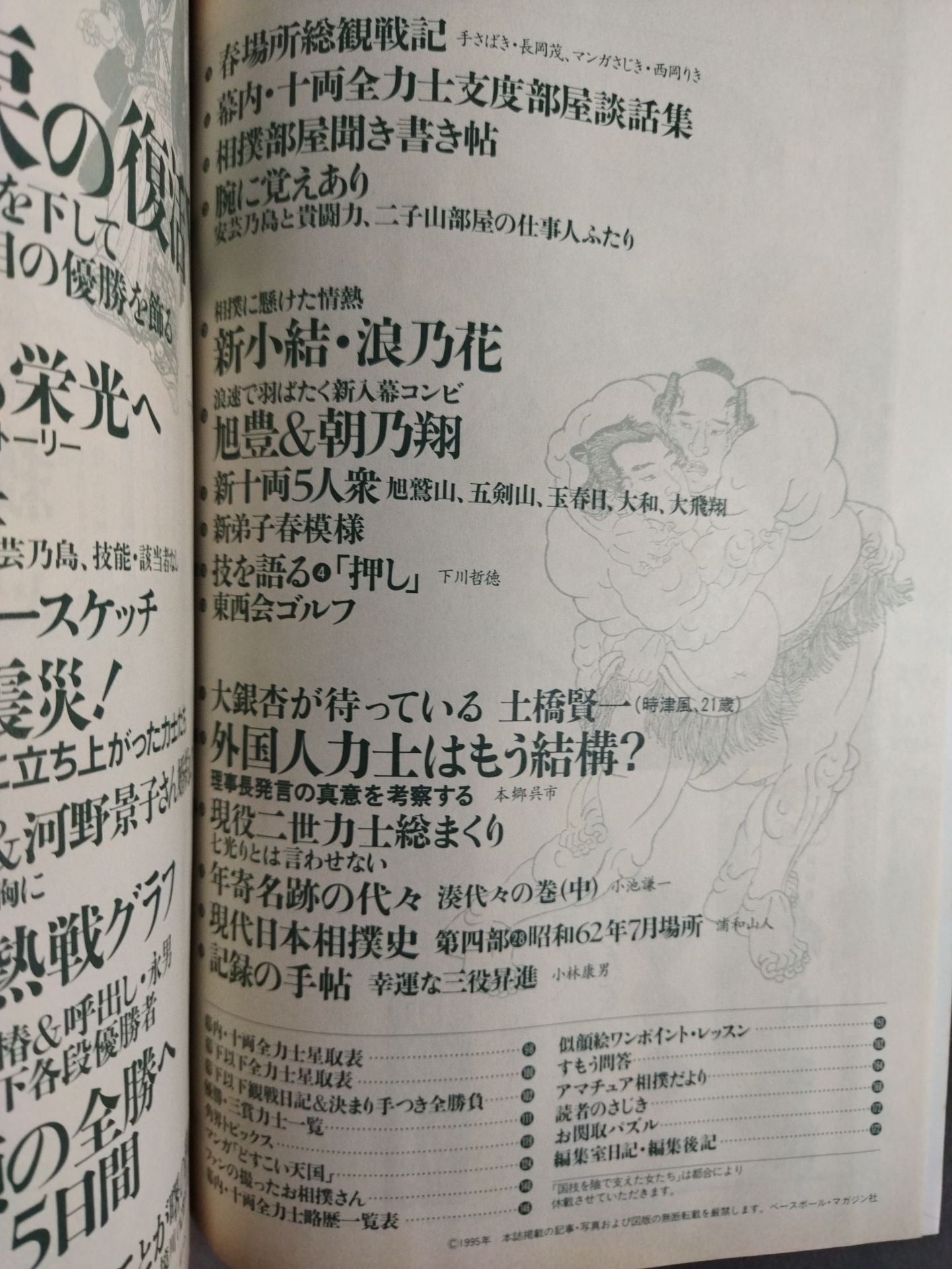 相撲 1995年4月号