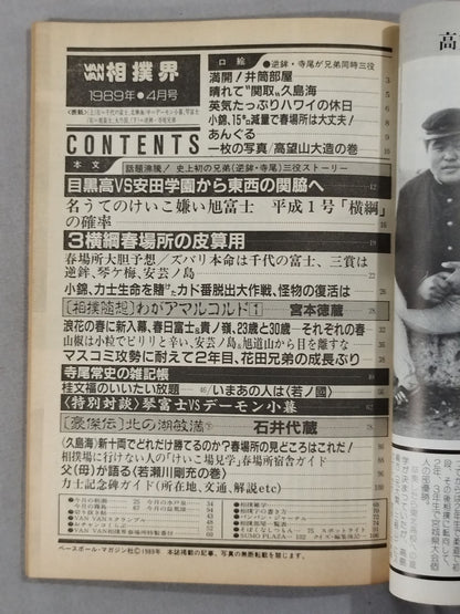 VANVAN相撲界 1989年4月号