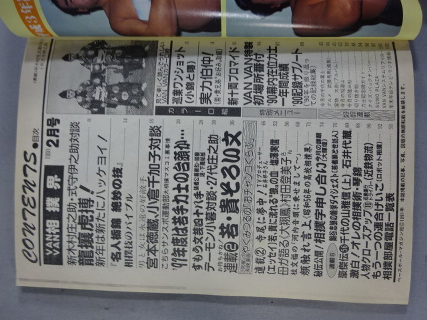 VANVAN相撲界 1991年2月号