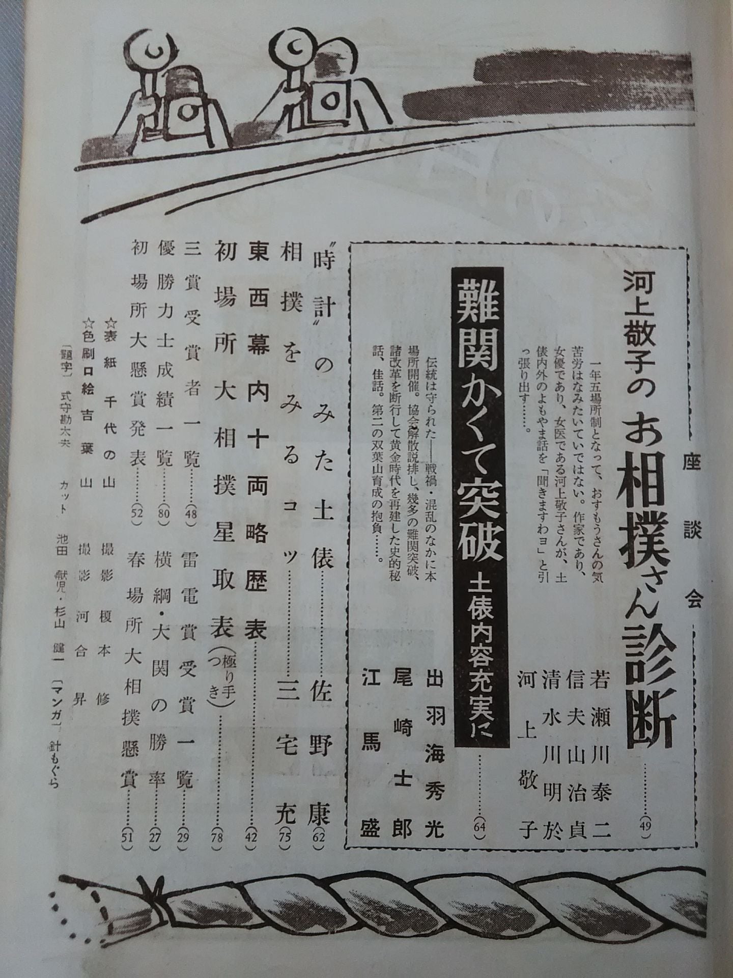 大相撲 1957年3月号