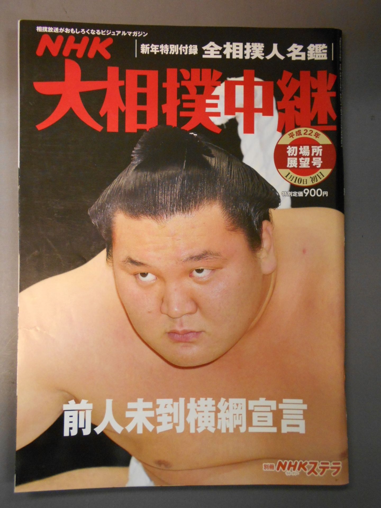 Grand sumo relay Heisei 22 first place observation issue