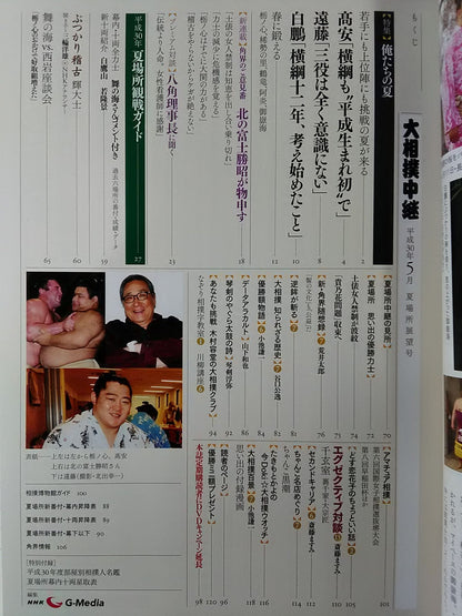 大相撲中継 平成30年夏場所展望号
