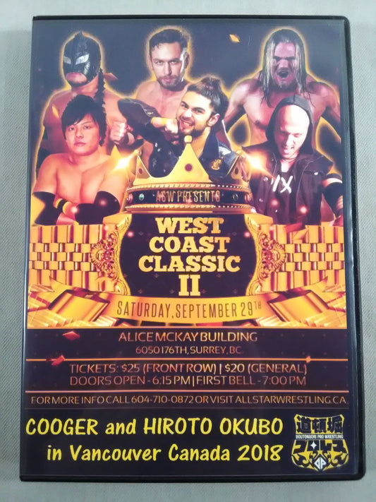 Dotonbori Pro Wrestling  COOGER and HIROTO OKUBO in Vancouver Canada 2018