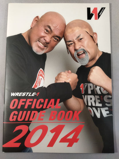 Rene Dupri hand signed autograph  WRESTLE-1 OFFICIAL GUIDE BOOK 2014 No.1