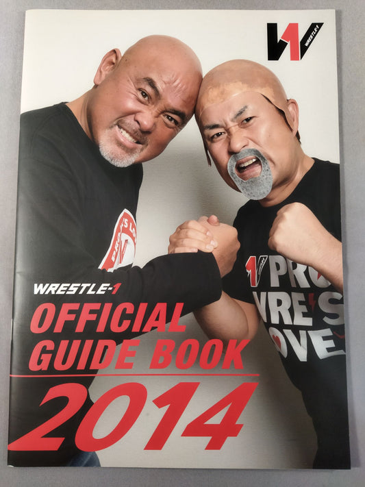 Rene Dupri hand signed autograph  WRESTLE-1 OFFICIAL GUIDE BOOK 2014 No.1