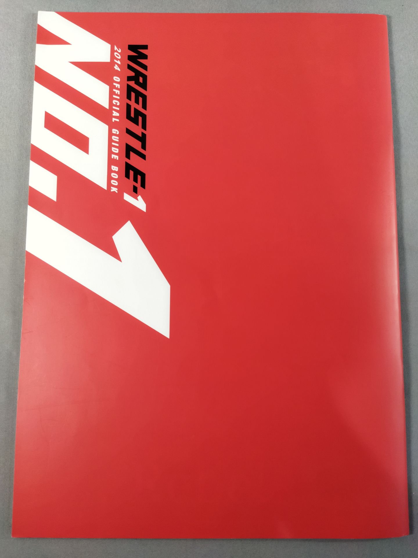 Rene Dupri hand signed autograph  WRESTLE-1 OFFICIAL GUIDE BOOK 2014 No.1