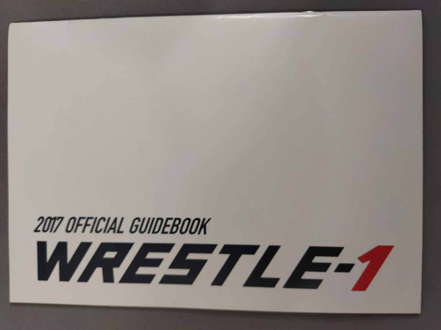 【Hiroshi Yamato hand signed autograph 】WRESTLE-1 OFFICIAL GUIDE BOOK 2017 No.2