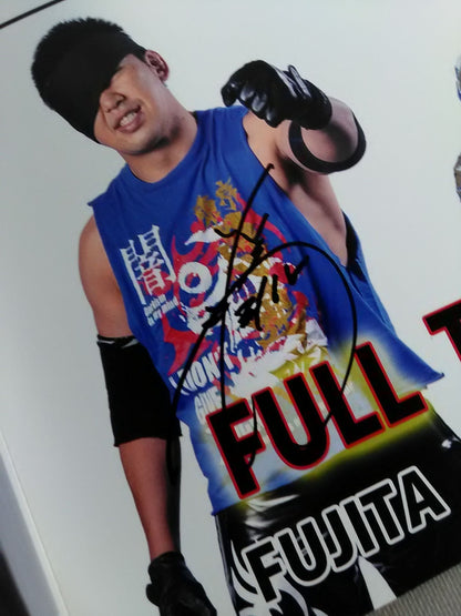 [3 fighters hand signed autograph 】TOKYO DREAM 2015 Tokyo Gurentai  OFFICIAL GUIDE BOOK