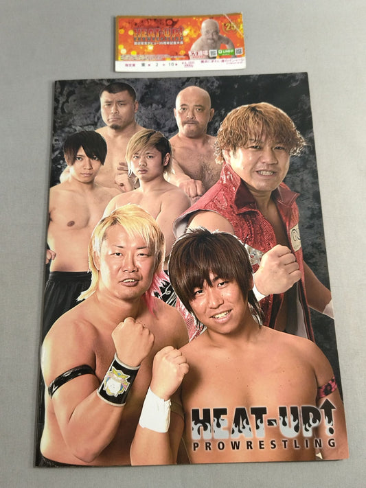 [20 hand signed autograph  · With ticket stub ] HEAT-UP PRO Wrestling  (2019)