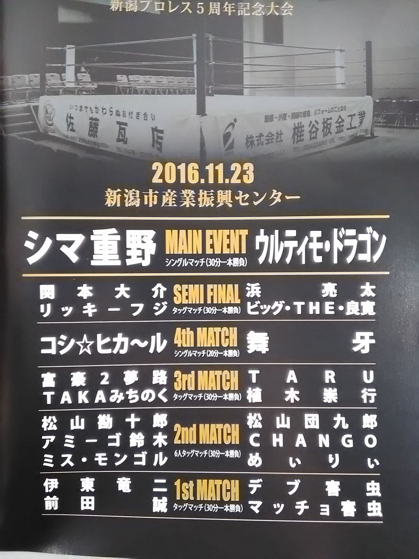 Niigata Pro Wrestling  5th Anniversary Tournament