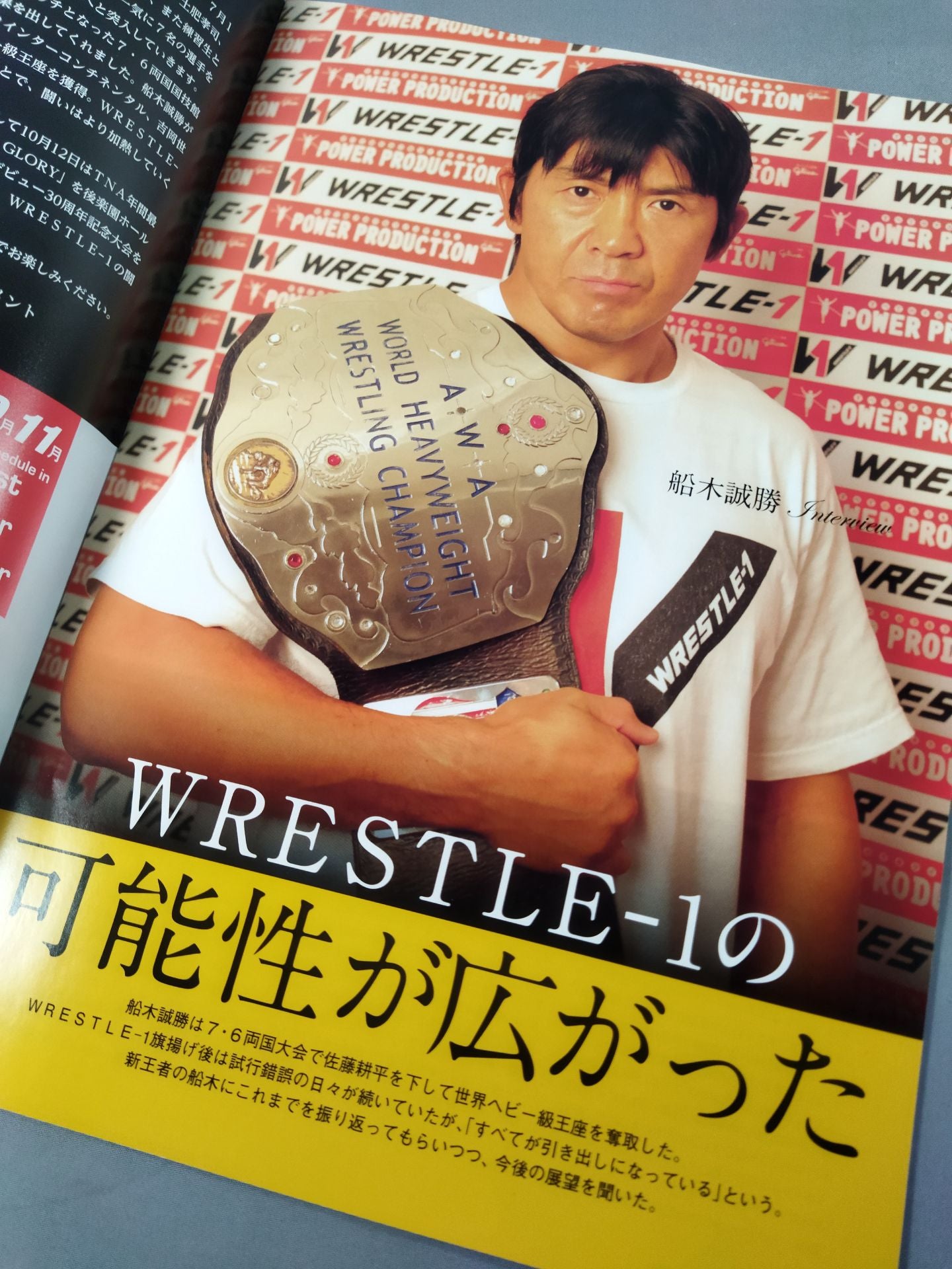 WRESTLE-1  OFFICIAL GUIDE BOOK 2014 No.4