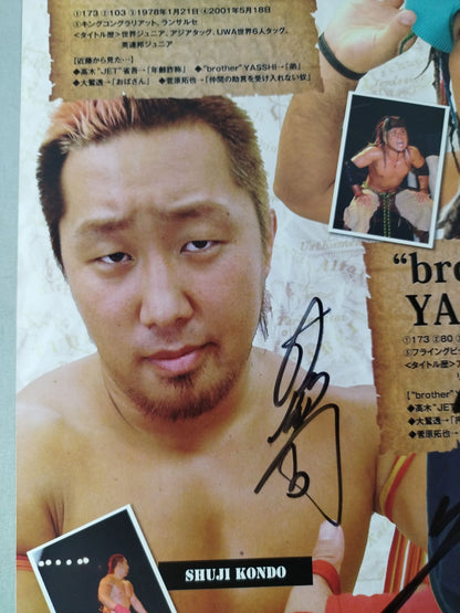 [3 fighters hand signed autograph 】ElDorado THE CONCLUSIONS OF AUTUMN