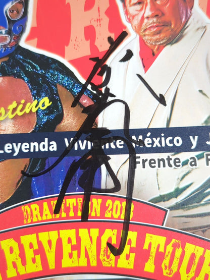 [Tatsumi Fujinami  hand signed autograph Drudition 2018 / THE REVENGE TOUR