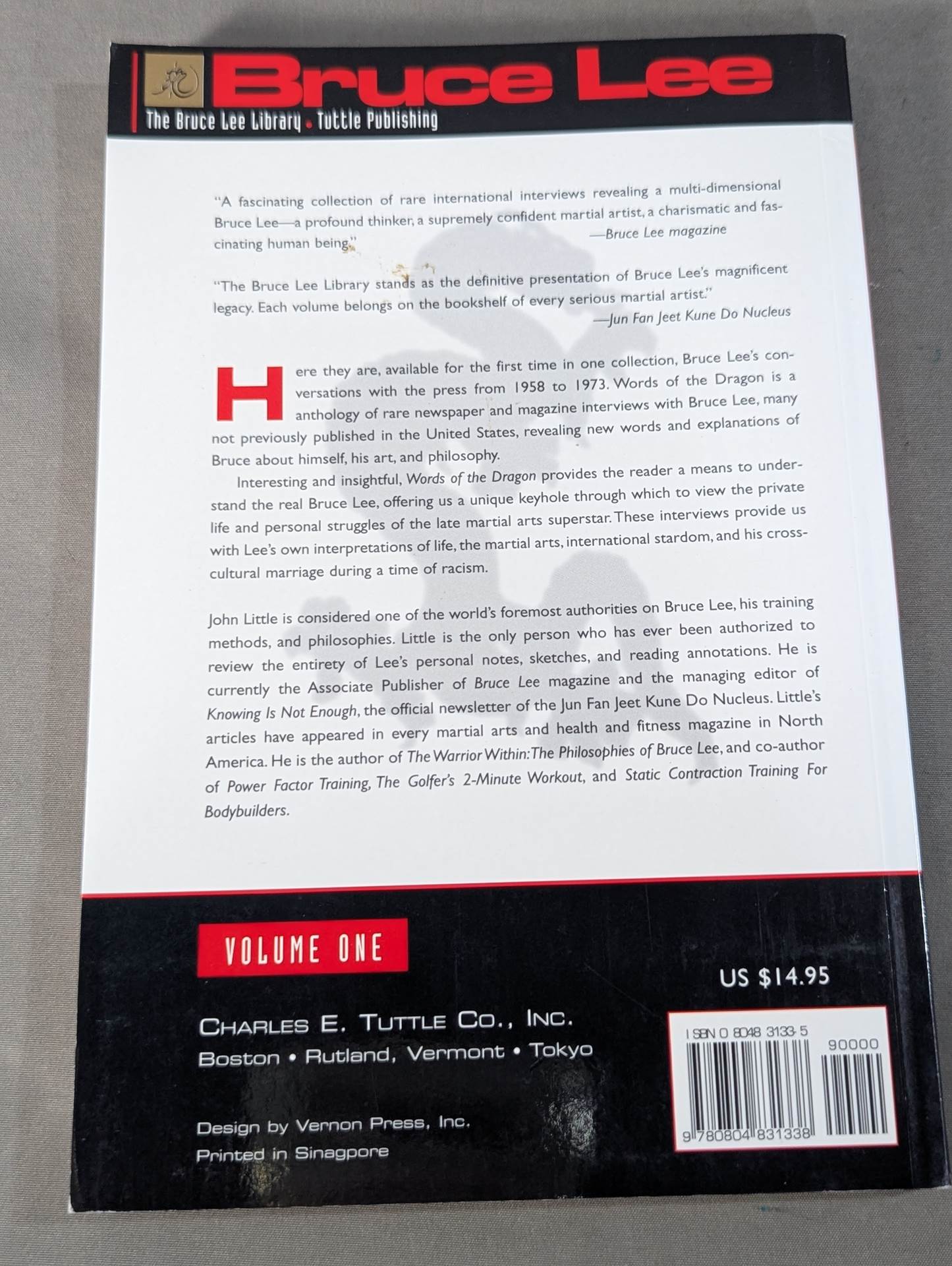 Bruce Lee Words of the Dragon ：Interviews, 1958-1973 (VOLUME ONE)