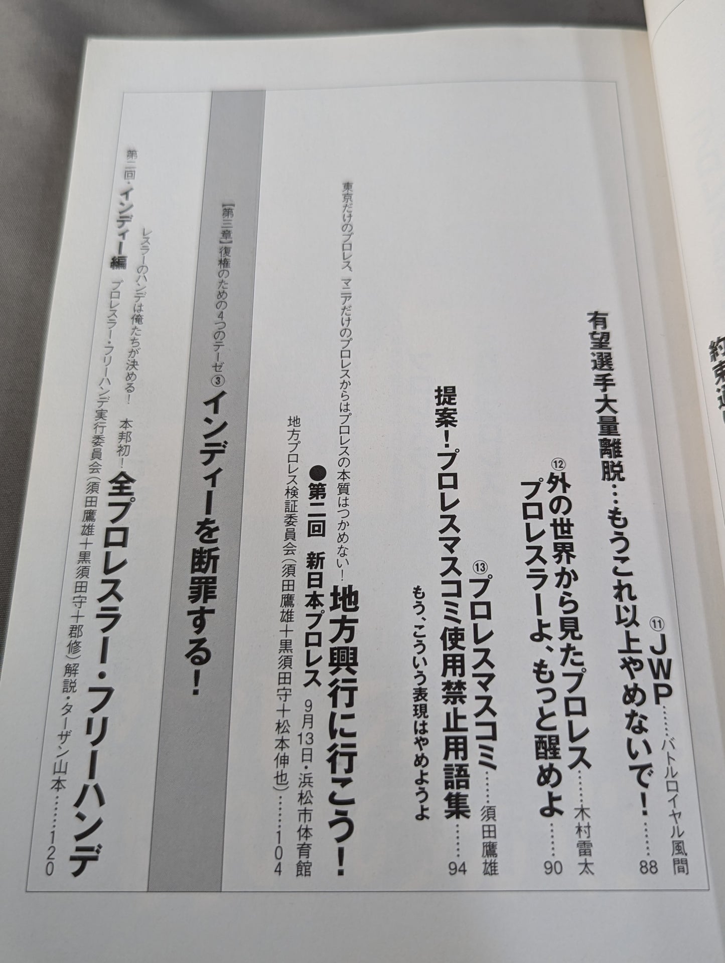 必殺！プロレス激本2 もういちど言う プロレスよ、復権せよ！