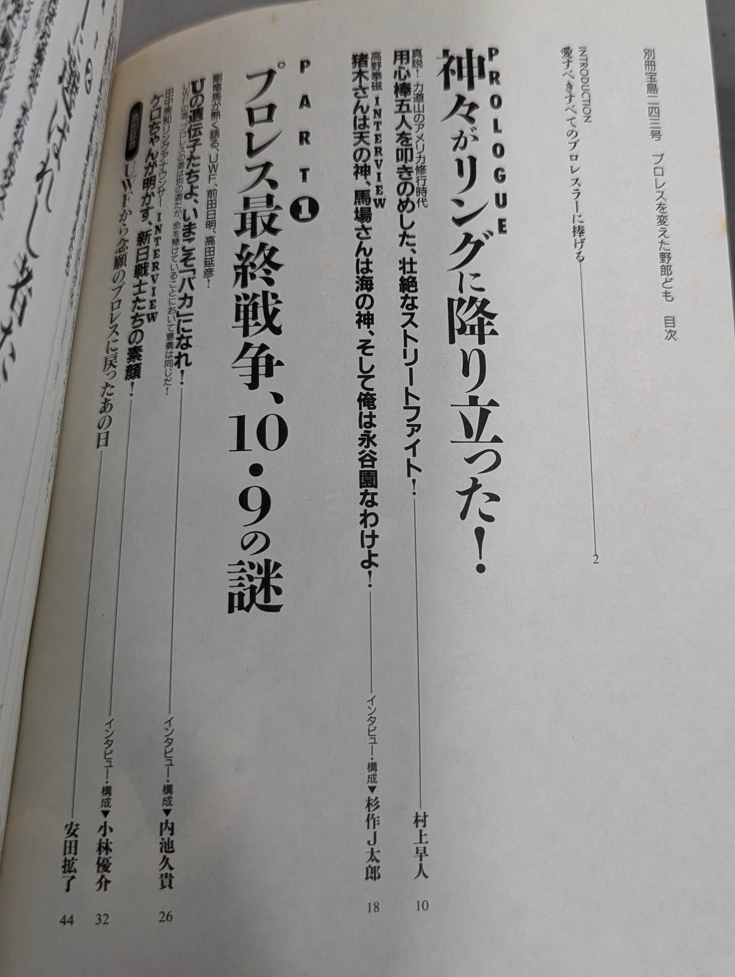Bessatsu Treasure Island 243 The bastards who changed Pro Wrestling
