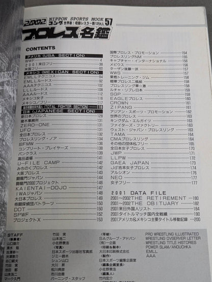 2002 Gong Pro Wrestling  Directory