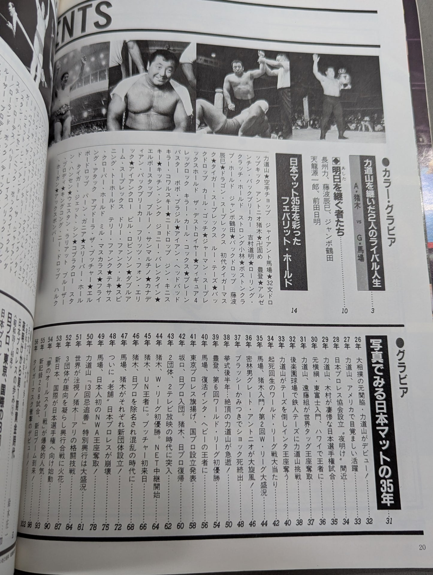 1945~198540 Years of Turbulent Sports (6) Pro Wrestling  Treasured A tumultuous history written with a photo
