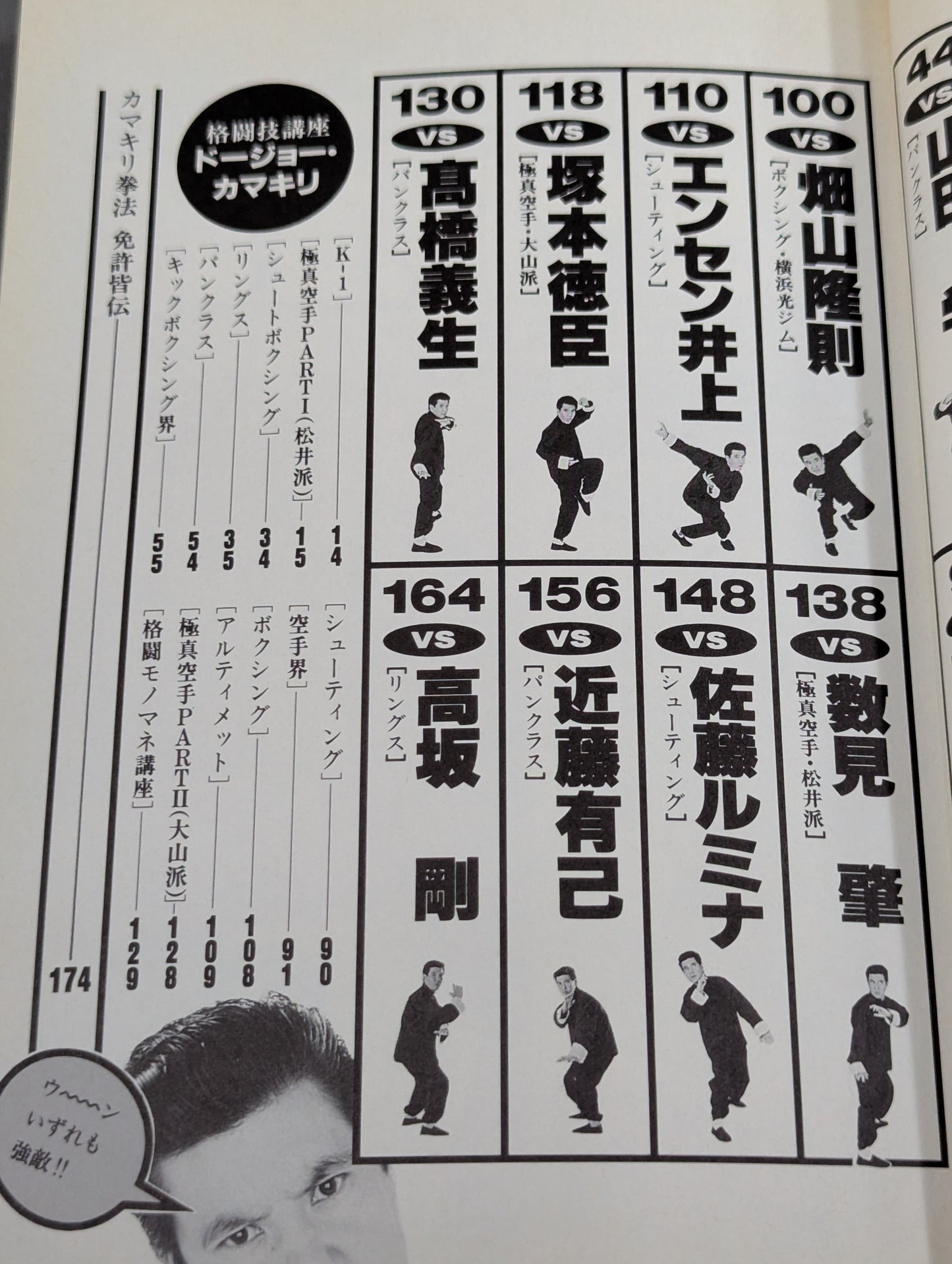 関根勤の平成格闘王列伝