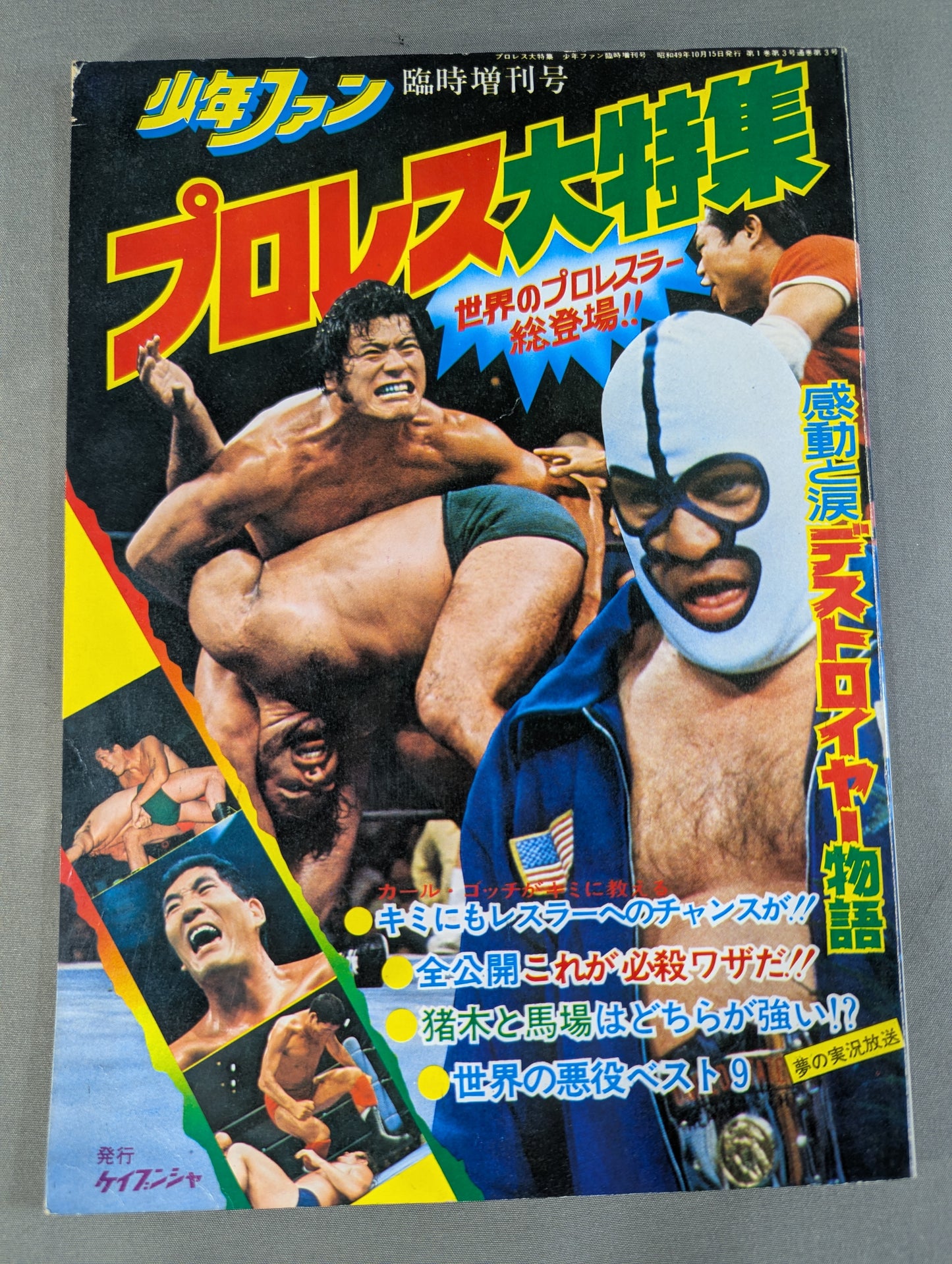 少年ファン臨時増刊号 プロレス大特集!