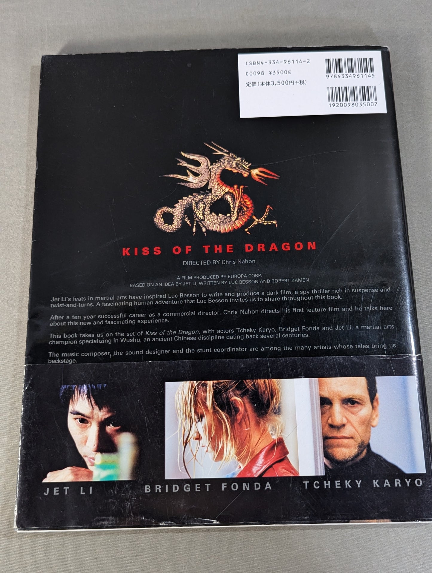 Official Making Book The Kiss of the Dragon The World of Luc Besson