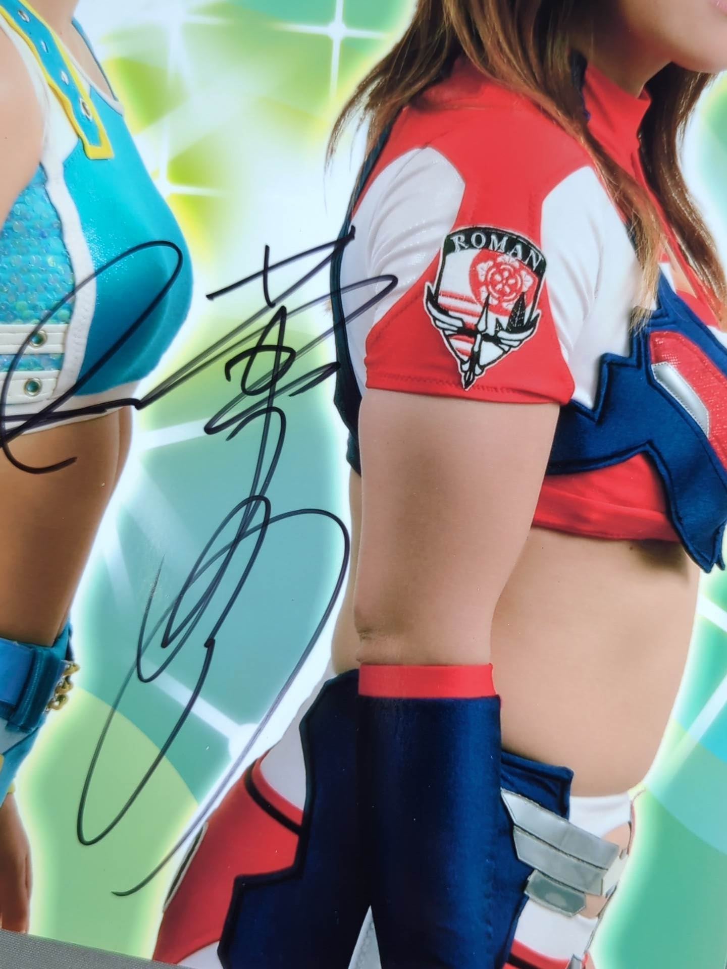 華名＆栗原あゆみ 直筆Wサイン入りポートレート