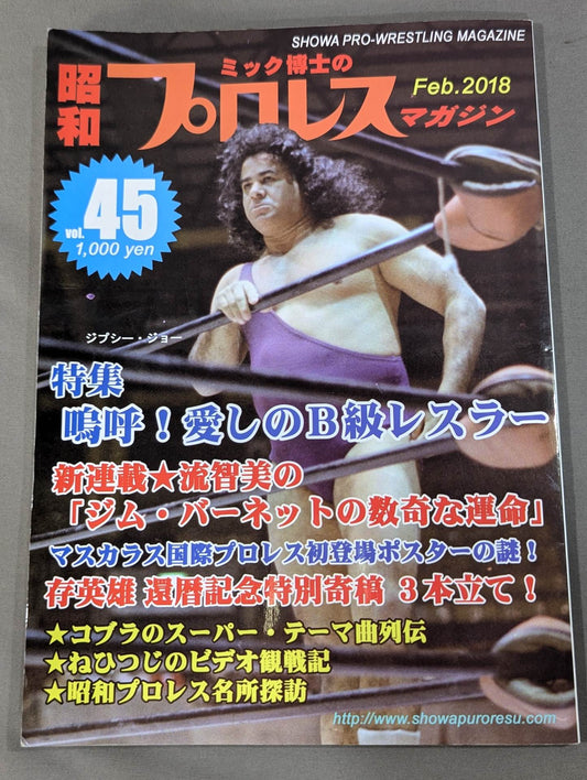 Dr. Mick's Showa Pro Wrestling Magazine No. ★ 45 嗚呼!My beloved B-grade wrestler★