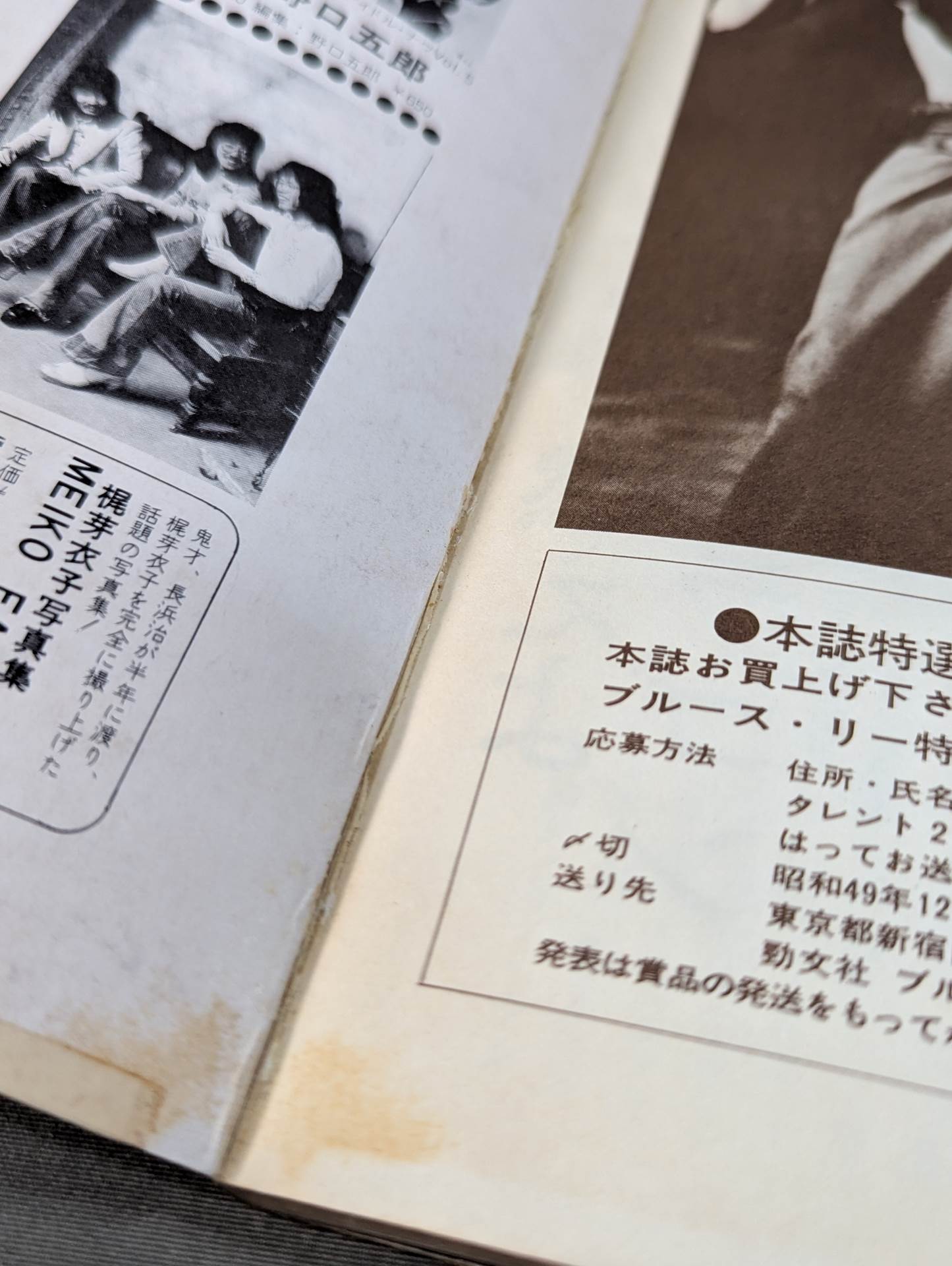 決定版ブルース・リー ヤングアイドルナウ臨時増刊号