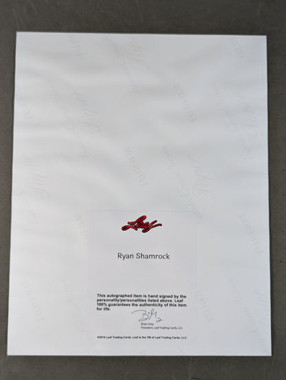 ★2019 LEAF WRESTLING SIGNED PHOTO EDITION★ ライアン・シャムロック 直筆サイン入りポートレート