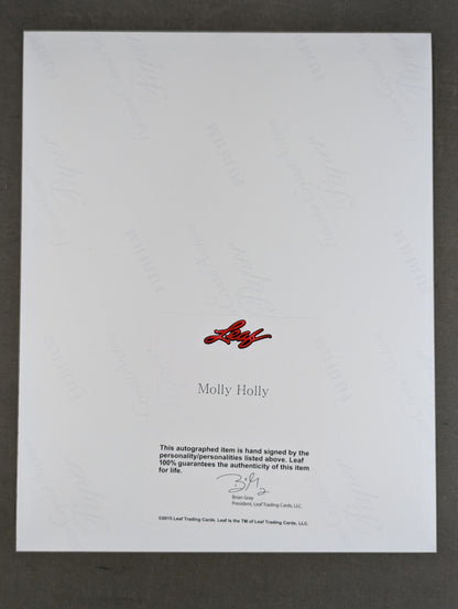 ★2015 LEAF WRESTLING SIGNED PHOTO EDITION★ モーリー・ホーリー 直筆サイン入りポートレート