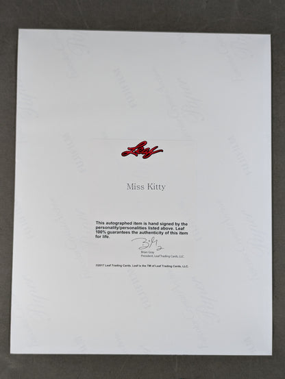 ★2017 LEAF WRESTLING SIGNED PHOTO EDITION★ ミス・キティ 直筆サイン入り ポートレート