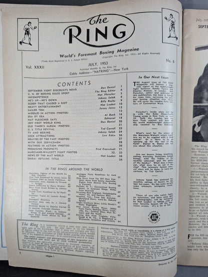 The RING July 1953 issue