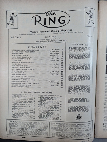 The RING July 1953 issue