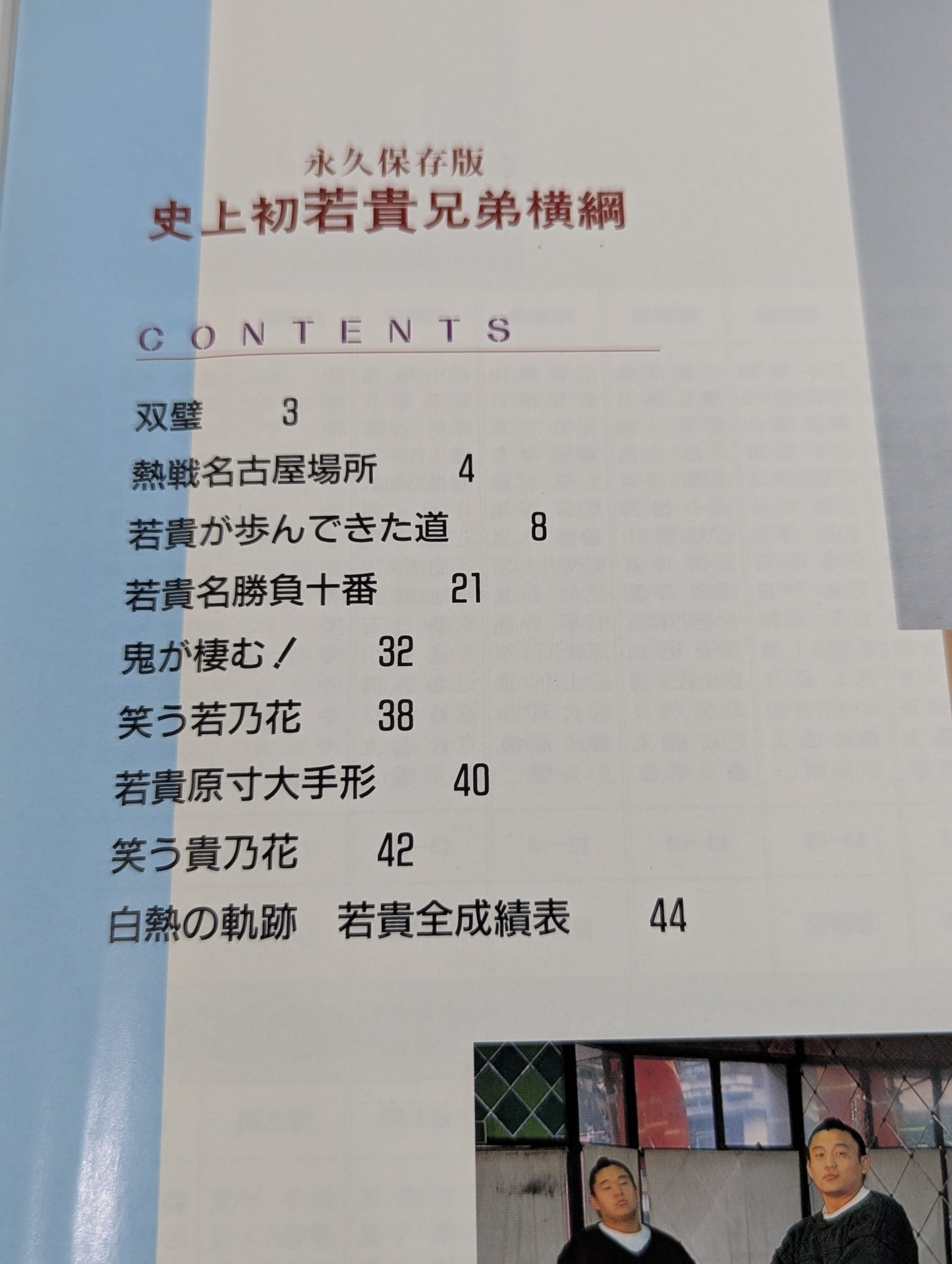 永久保存版 史上初 若貴兄弟横綱