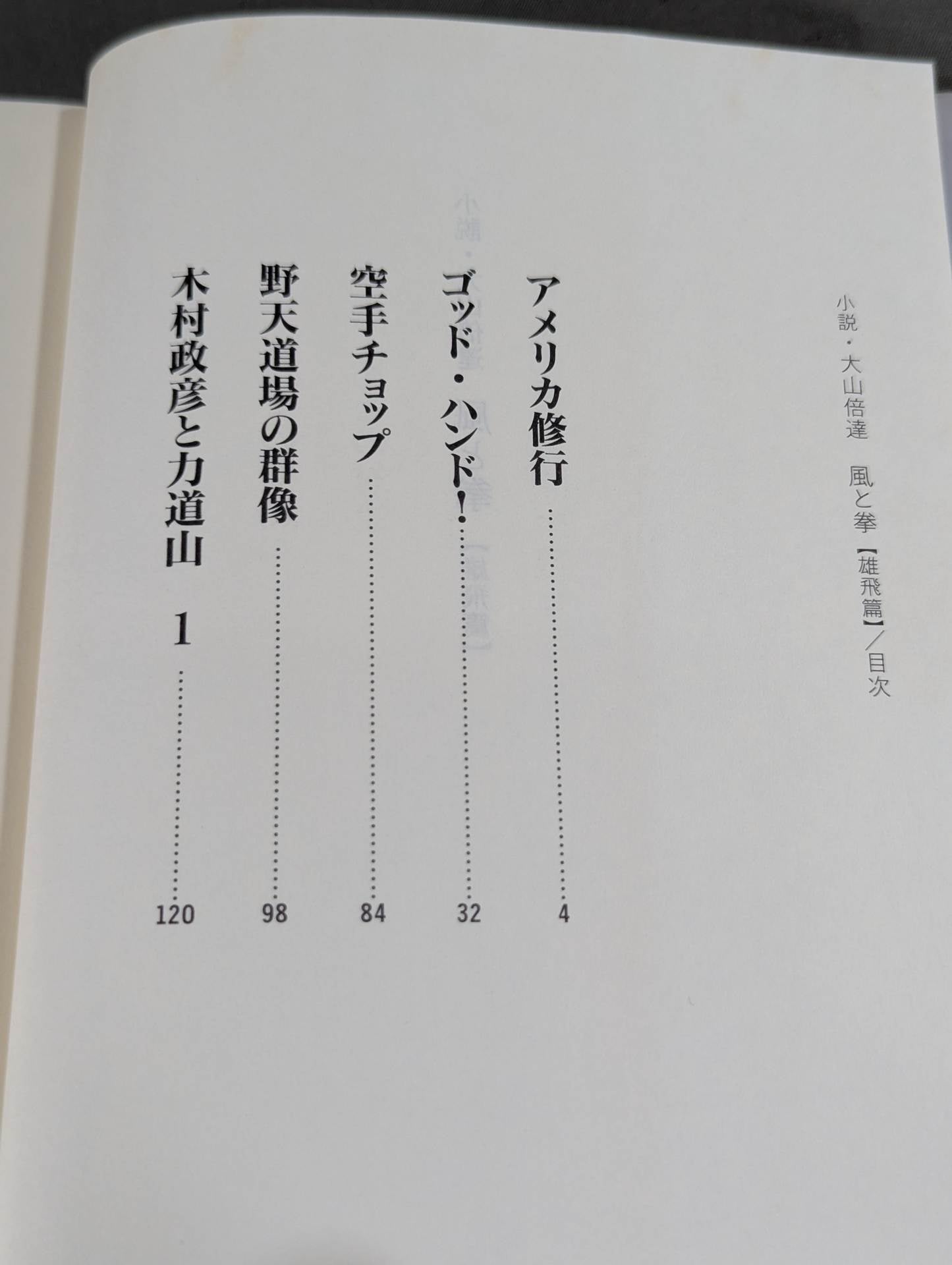 小説・大山倍達 風と拳 雄飛篇 – 闘道館