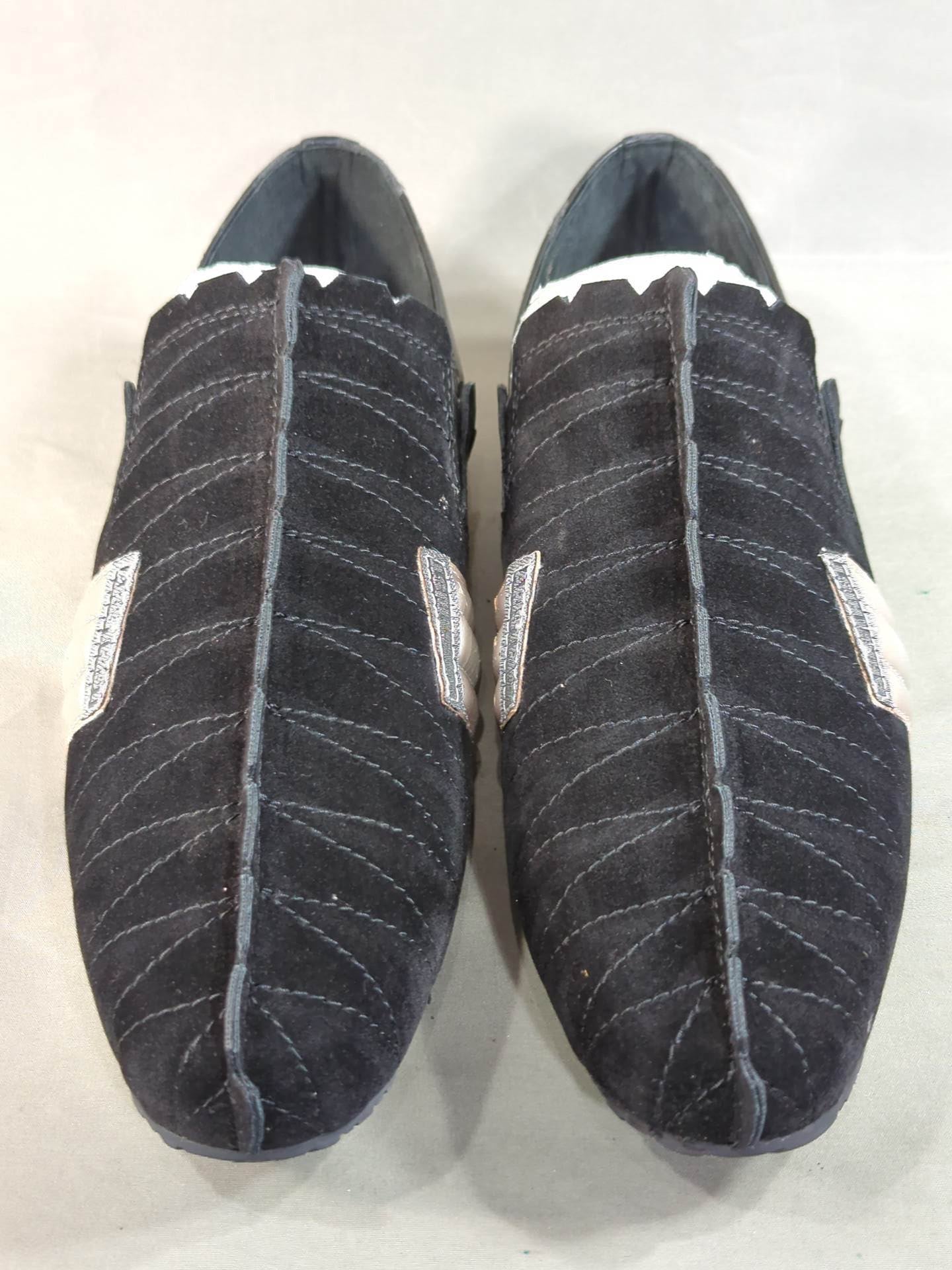 ★ ★ ARISTRIST  AT Loafer Shoes (Black× Silver)