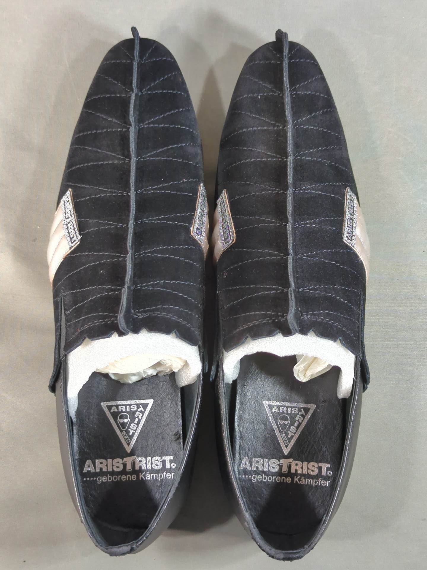 ★ ★ ARISTRIST  AT Loafer Shoes (Black× Silver)