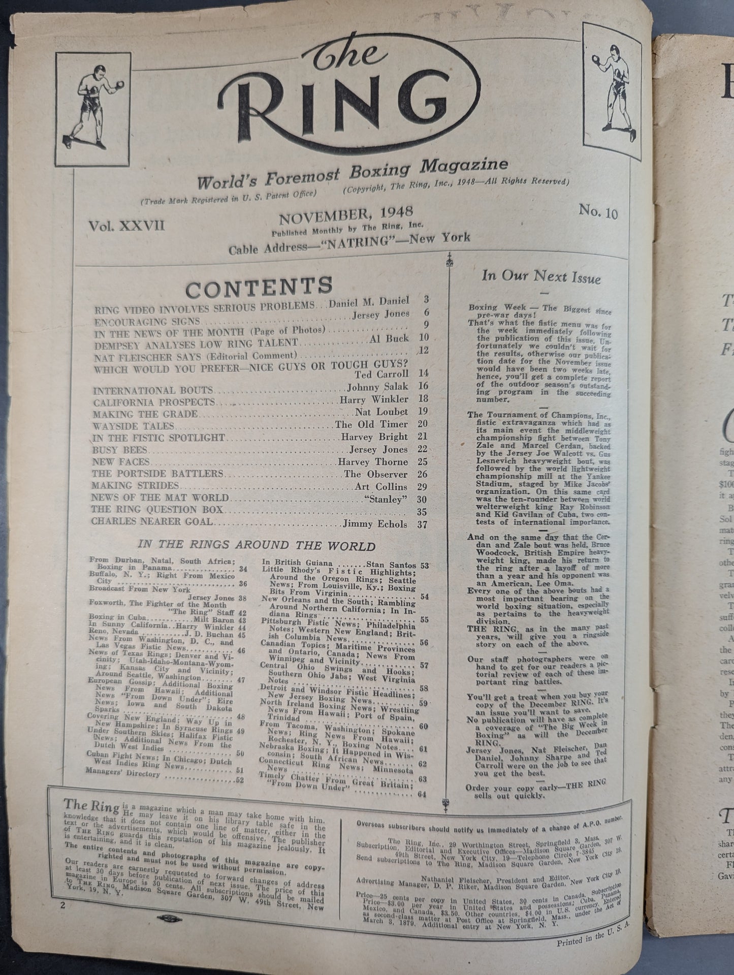 The RING 1948年11月号